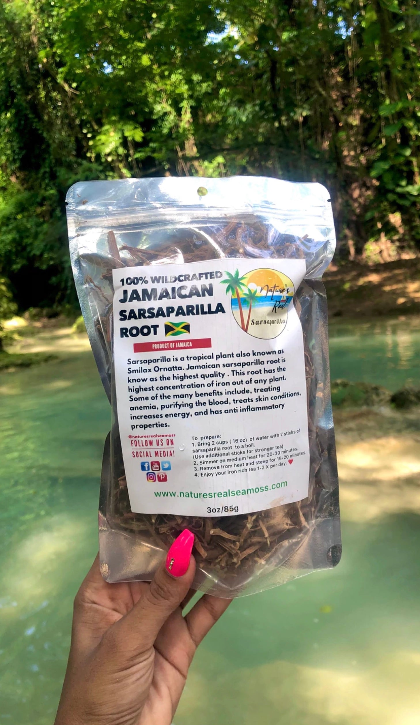 Jamaica Sarsaparilla root